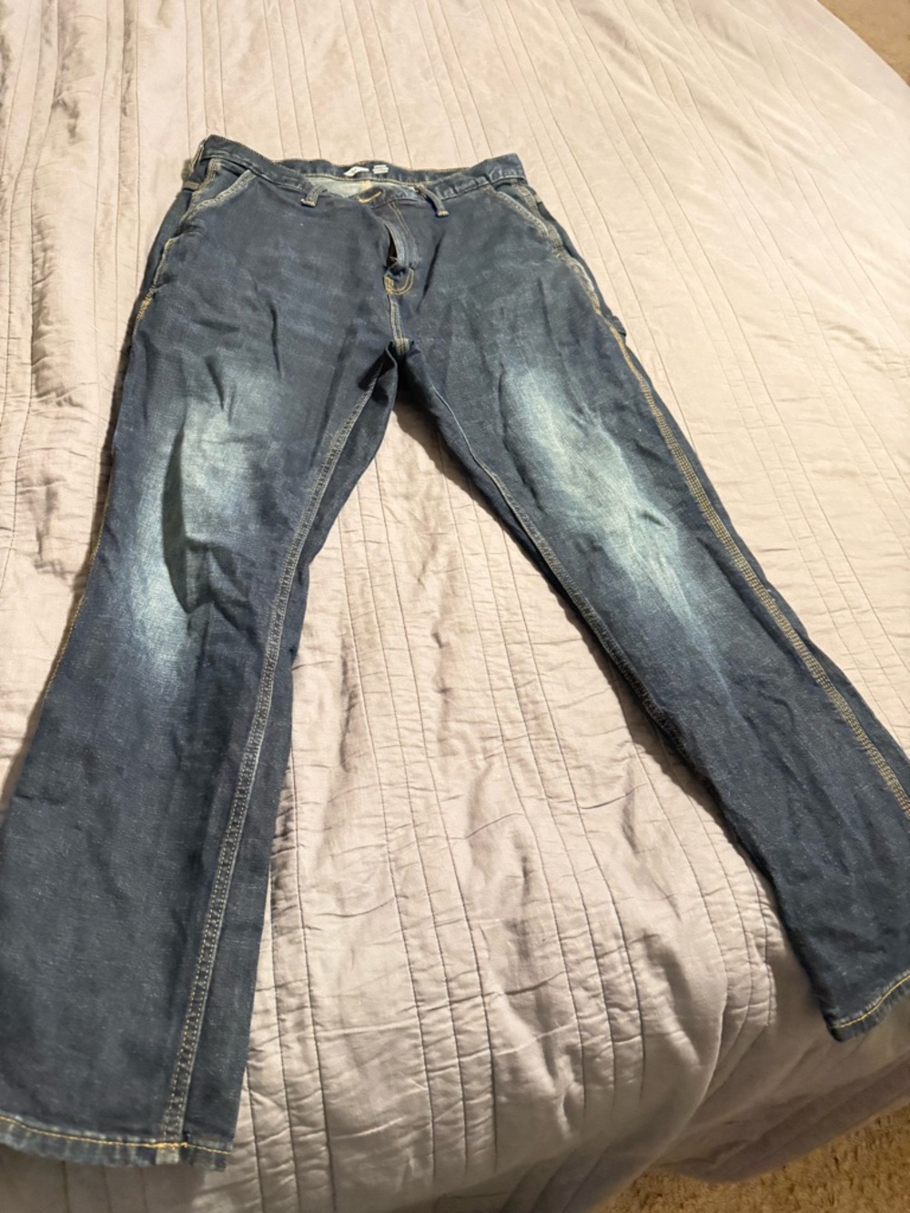 Old Navy Men's Faded Blue Bootcut Jeans
